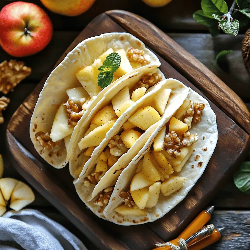 Apfel-Käsekuchen-Tacos Köstlicher Genuss für alle