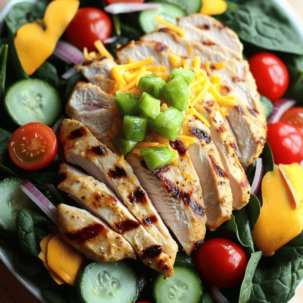 Pickle Ranch Chicken and Spinach Salad Genuss erleben