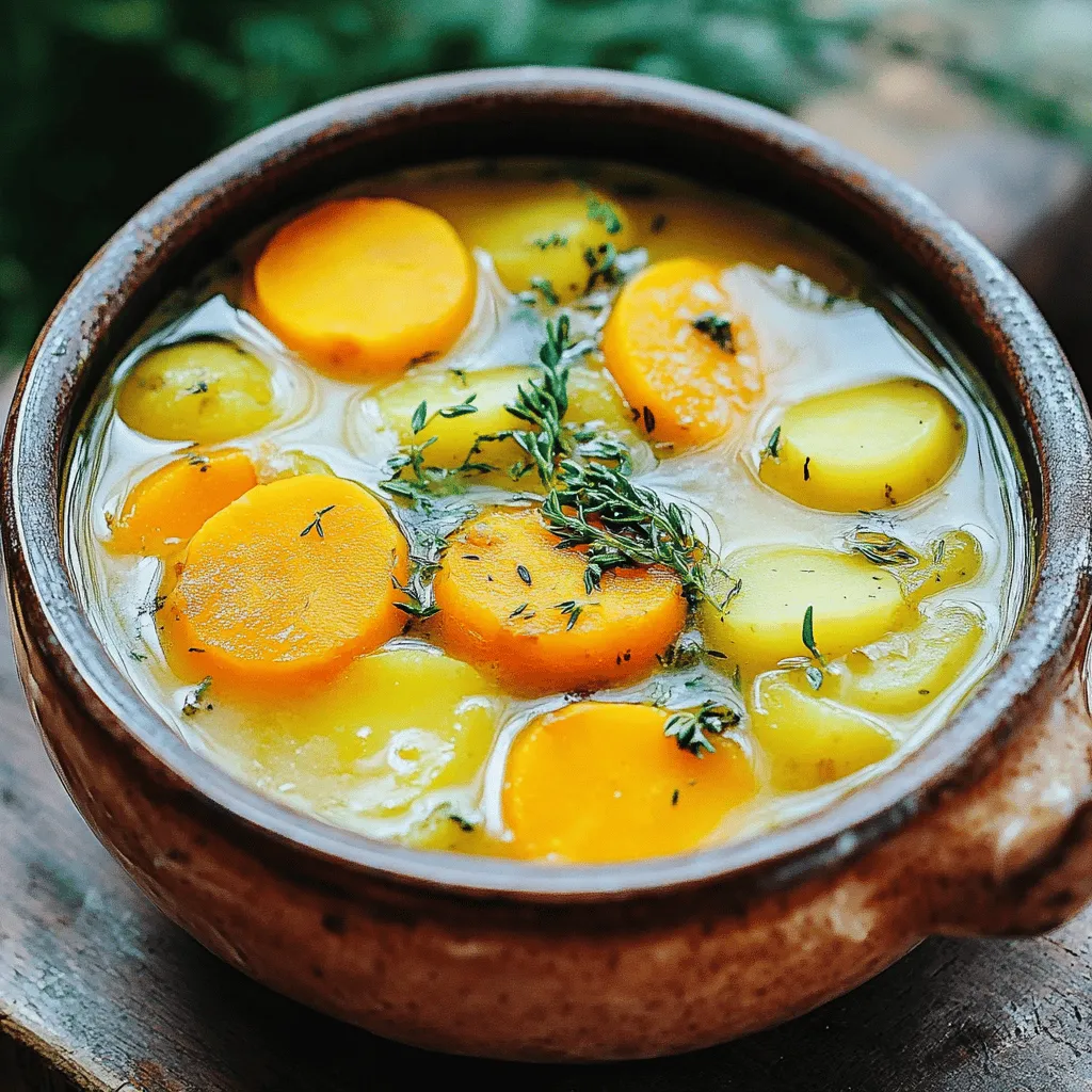Um die traditionelle polnische Kartoffelsuppe zuzubereiten, brauchst du frische Zutaten. Die Basis sind festkochende Kartoffeln, Zwiebeln, Karotten und Sellerie. Du benötigst auch Gemüsebrühe, Lorbeerblatt, Butter, Dill, Sahne sowie Salz und Pfeffer. Diese Zutaten sorgen für den vollen Geschmack.