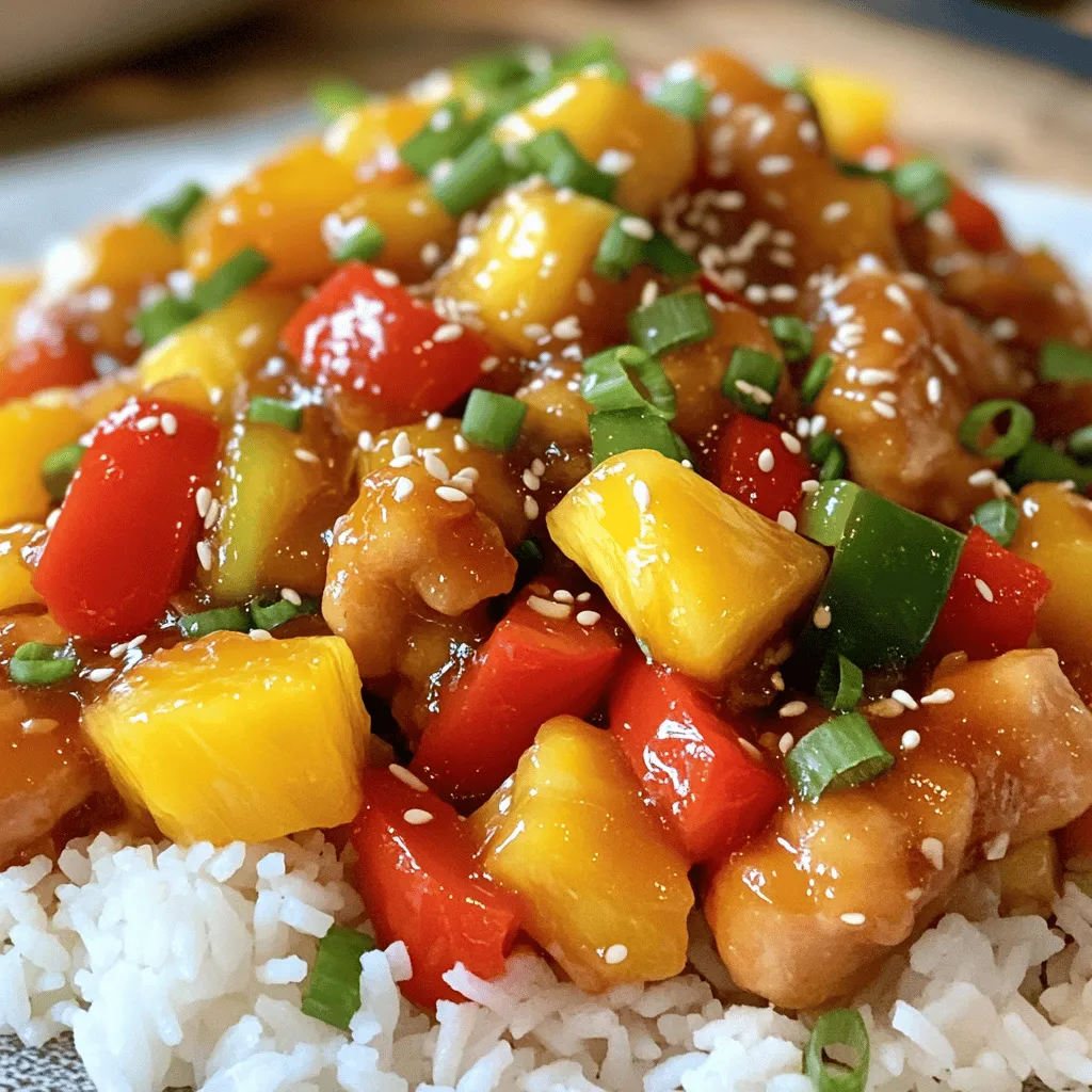 Süß-saures Hähnchen gesunde und einfache Anleitung