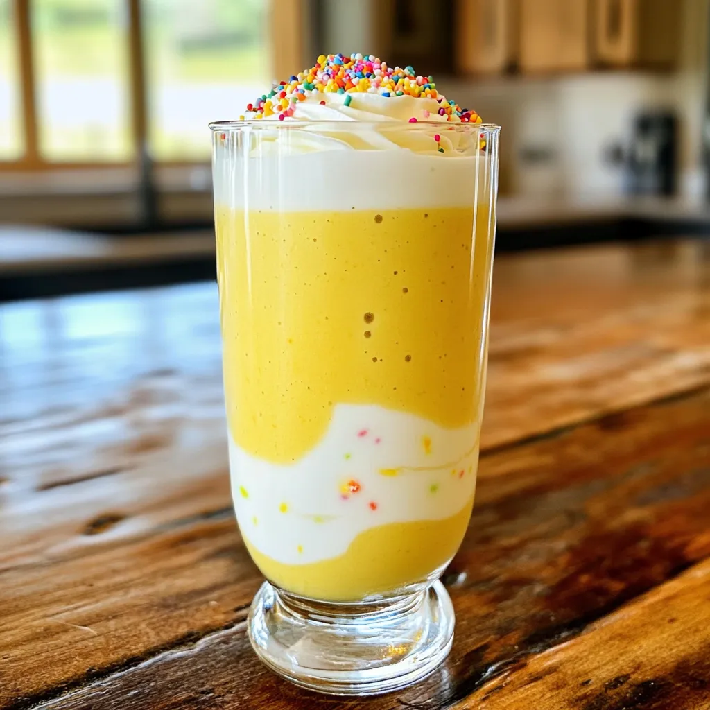 High-Protein Birthday Cake Smoothie Einfach und Lecker