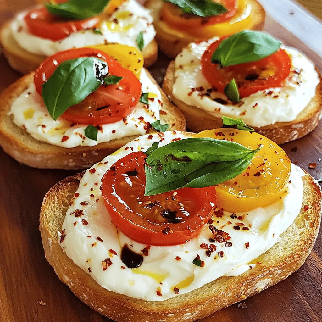 Burrata-Carpese-Toast Kreativ und Einfach Zubereiten