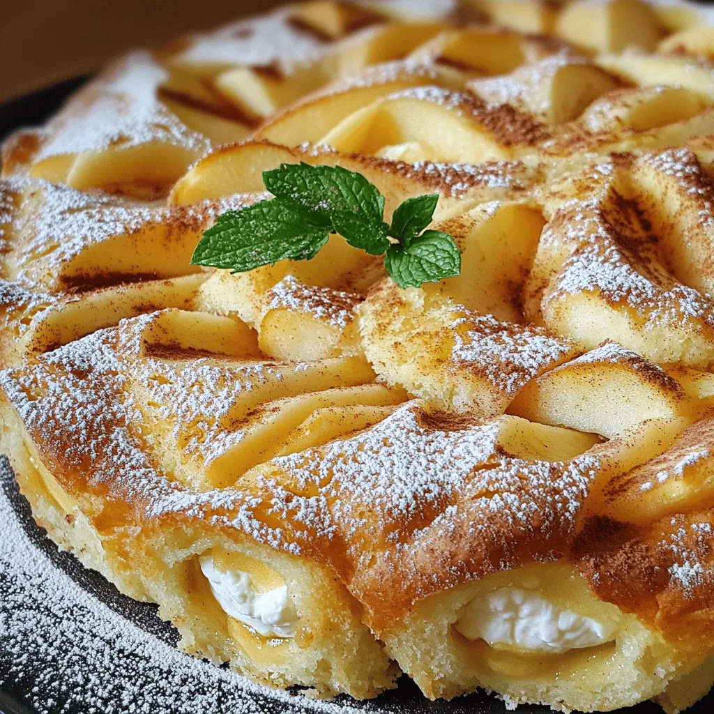 Apfel-Kaffee-Kuchen mit Frischkäsefüllung lecker genießen