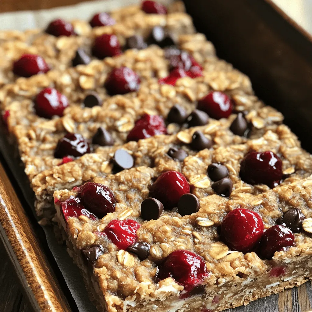 Cherry Oatmeal Protein Bars Kraftvolle Snack Option