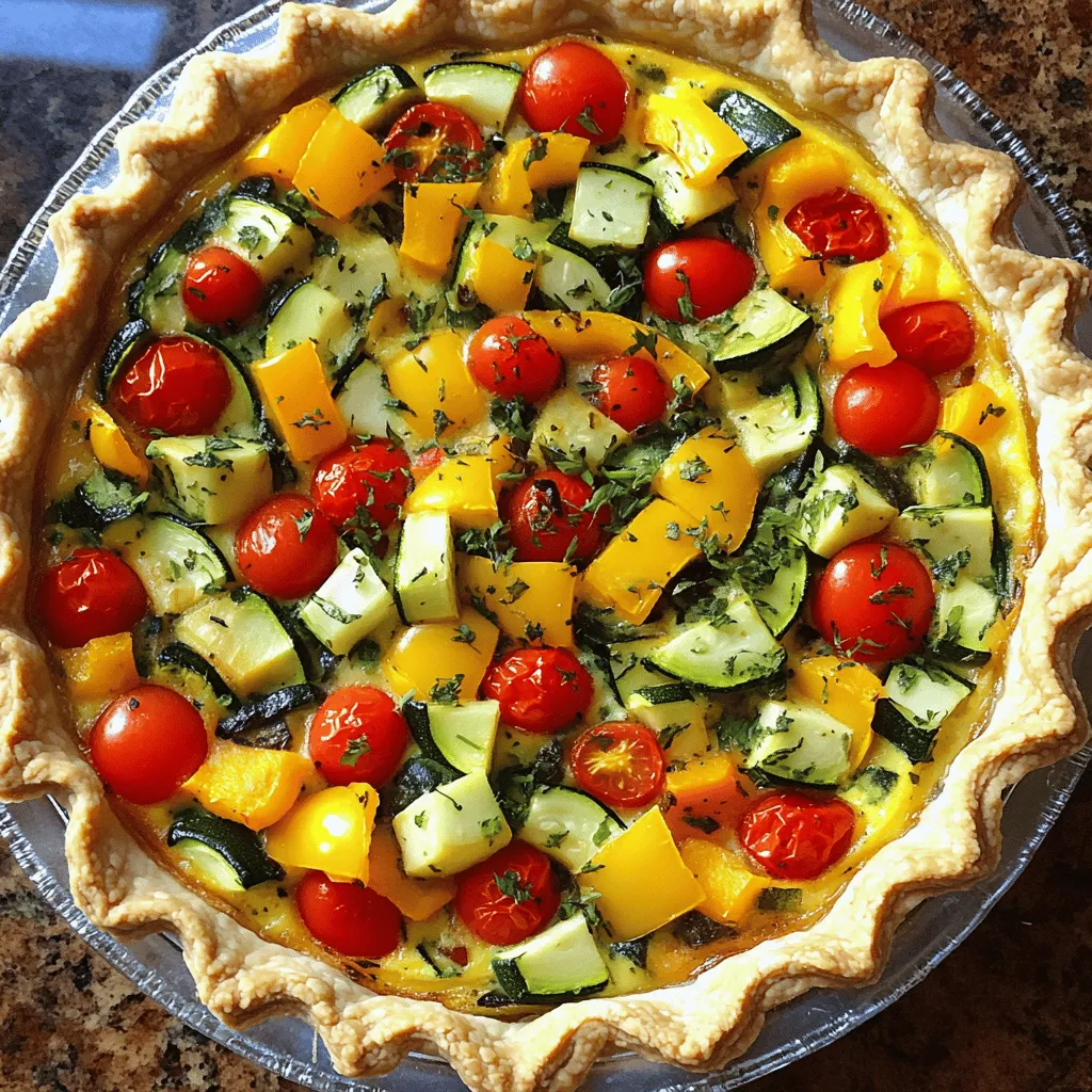 Roasted Vegetable Quiche Einfache und leckere Mahlzeit