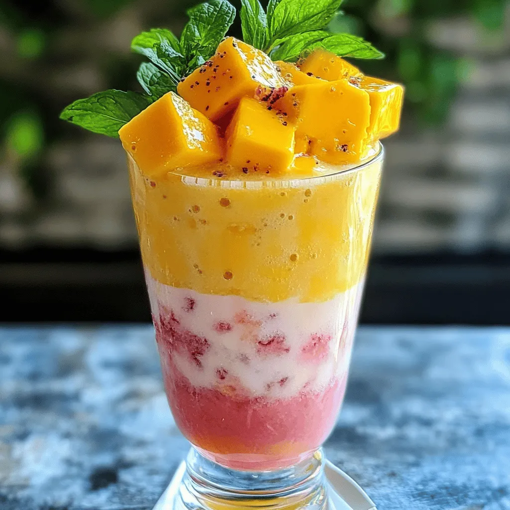 Erfrischende Mango Dragon Fruit Lemonade für den Sommer