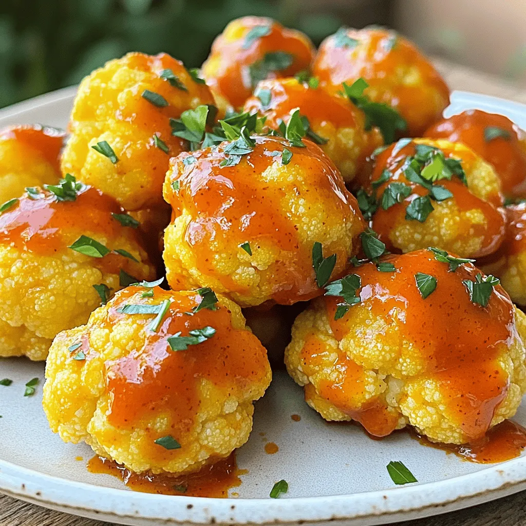 Einfache Buffalo Cauliflower Bites für jeden Anlass