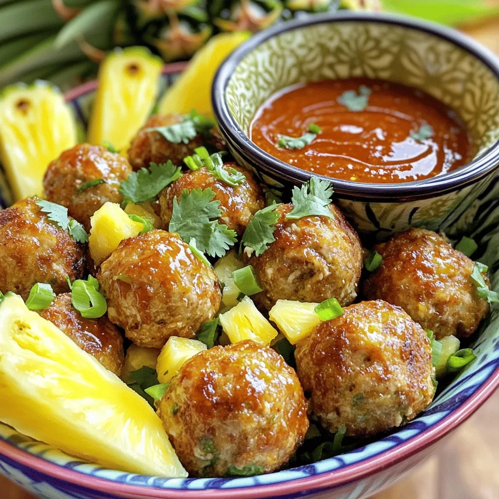Sweet Chili Pineapple Meatballs Einfaches Rezept