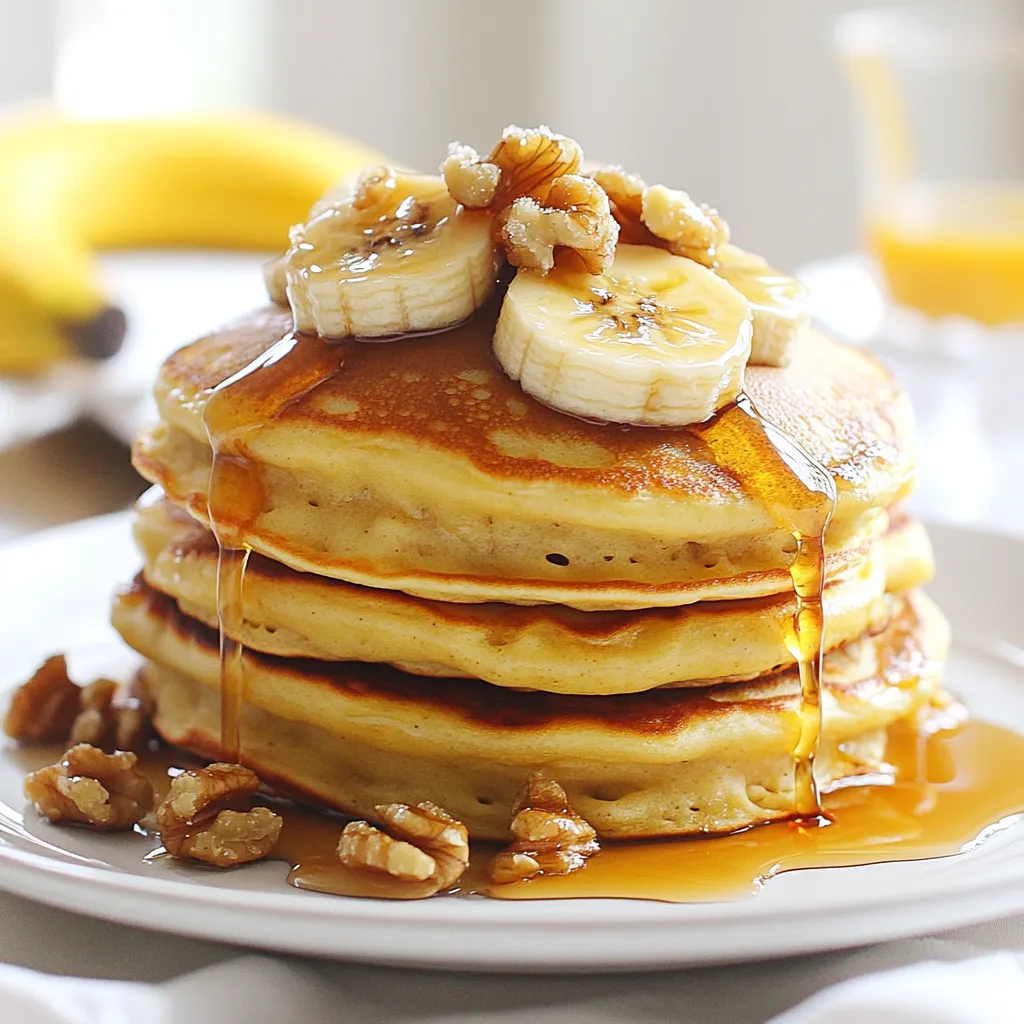 Karamellisierte Bananen-Pfannkuchen Lecker und Einfach