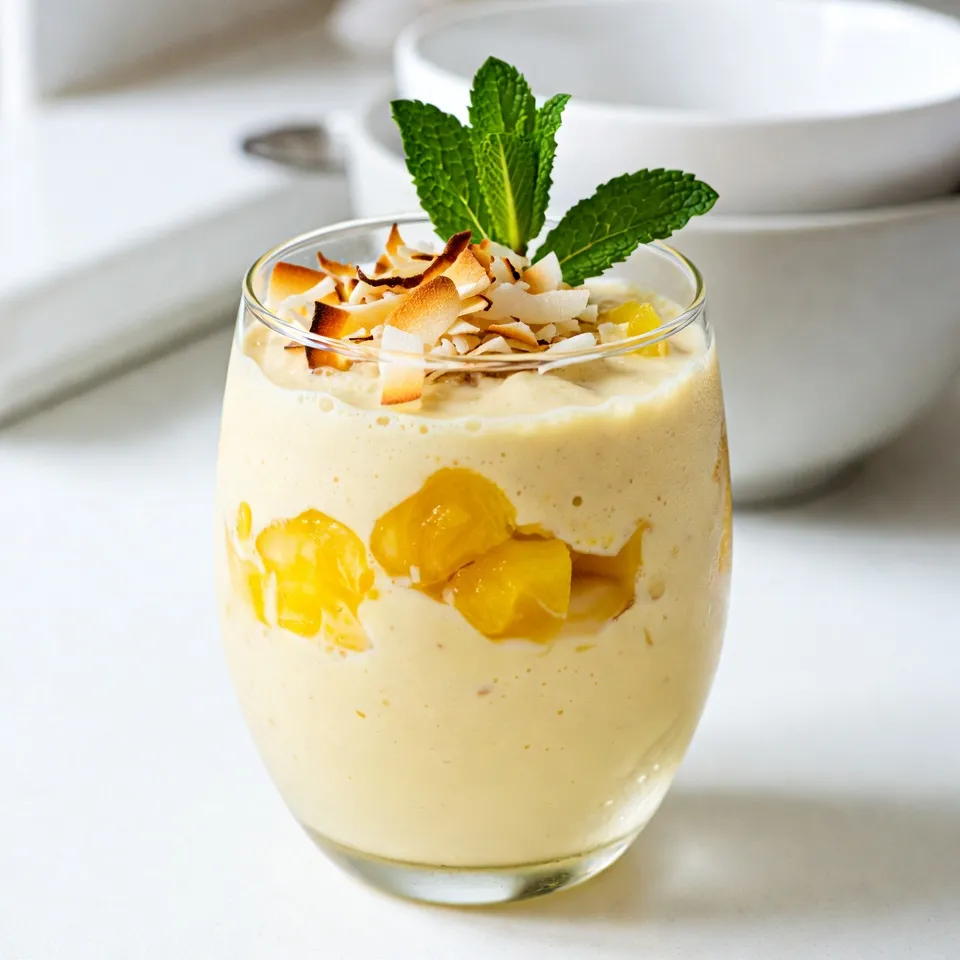 Pineapple Coconut Smoothie Frisch und Köstlich Genießen