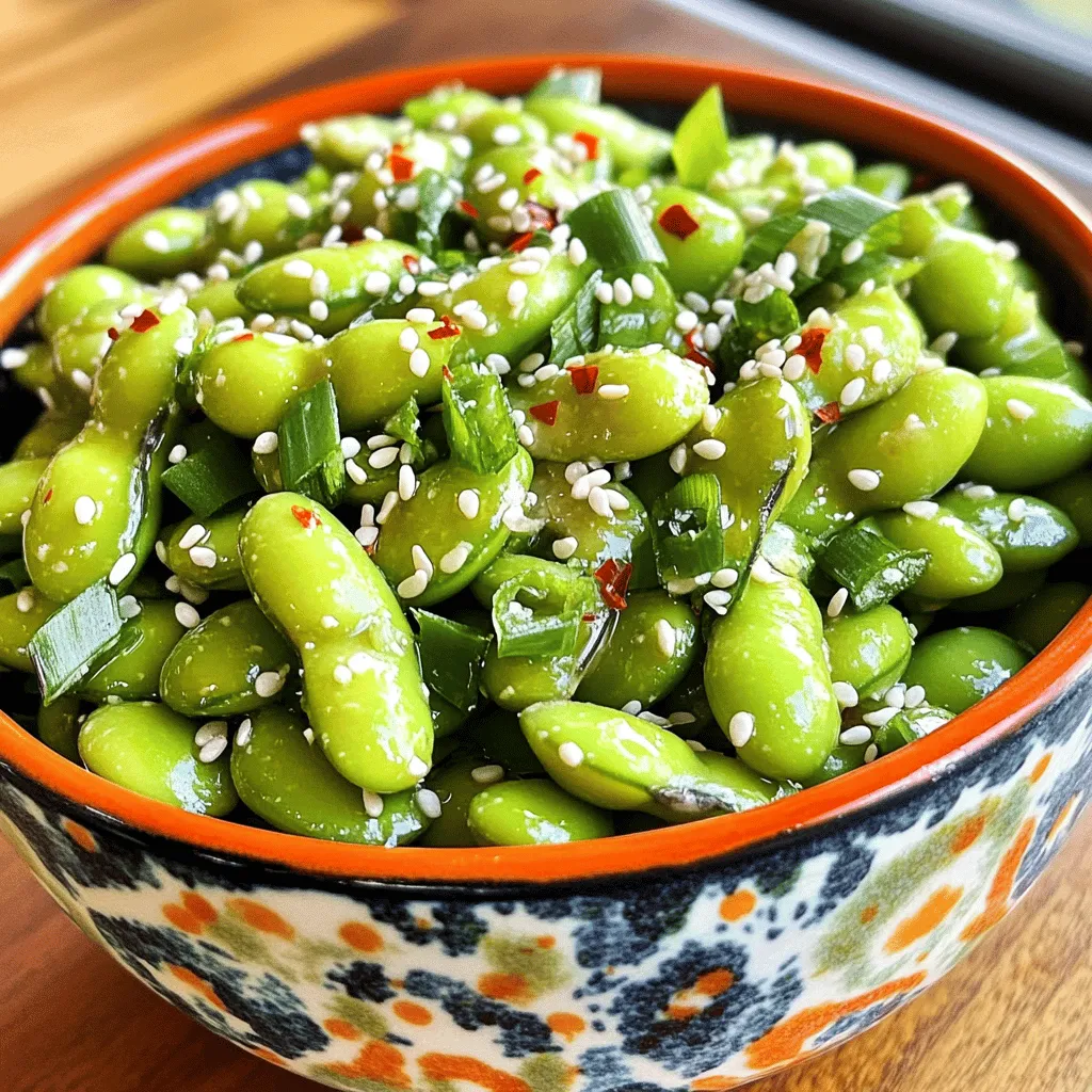Spicy Garlic Edamame Einfach und Lecker Genießen