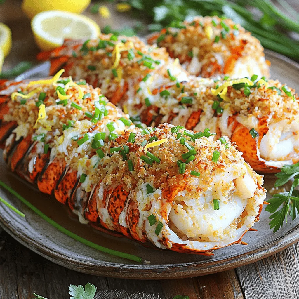 Luxuriöses gefülltes Hummerschwanz Rezept einfach zubereiten