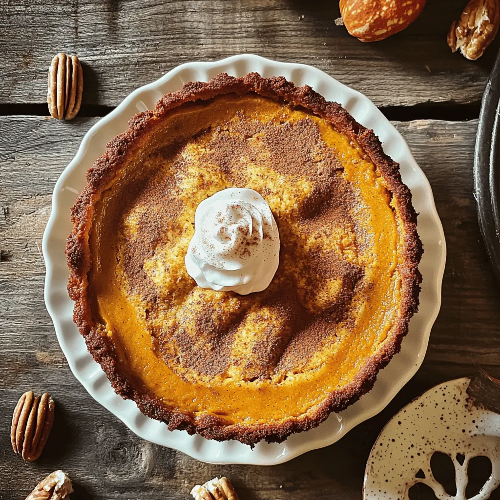 Kürbis Pie Dump Cake Einfache und schmackhafte Idee