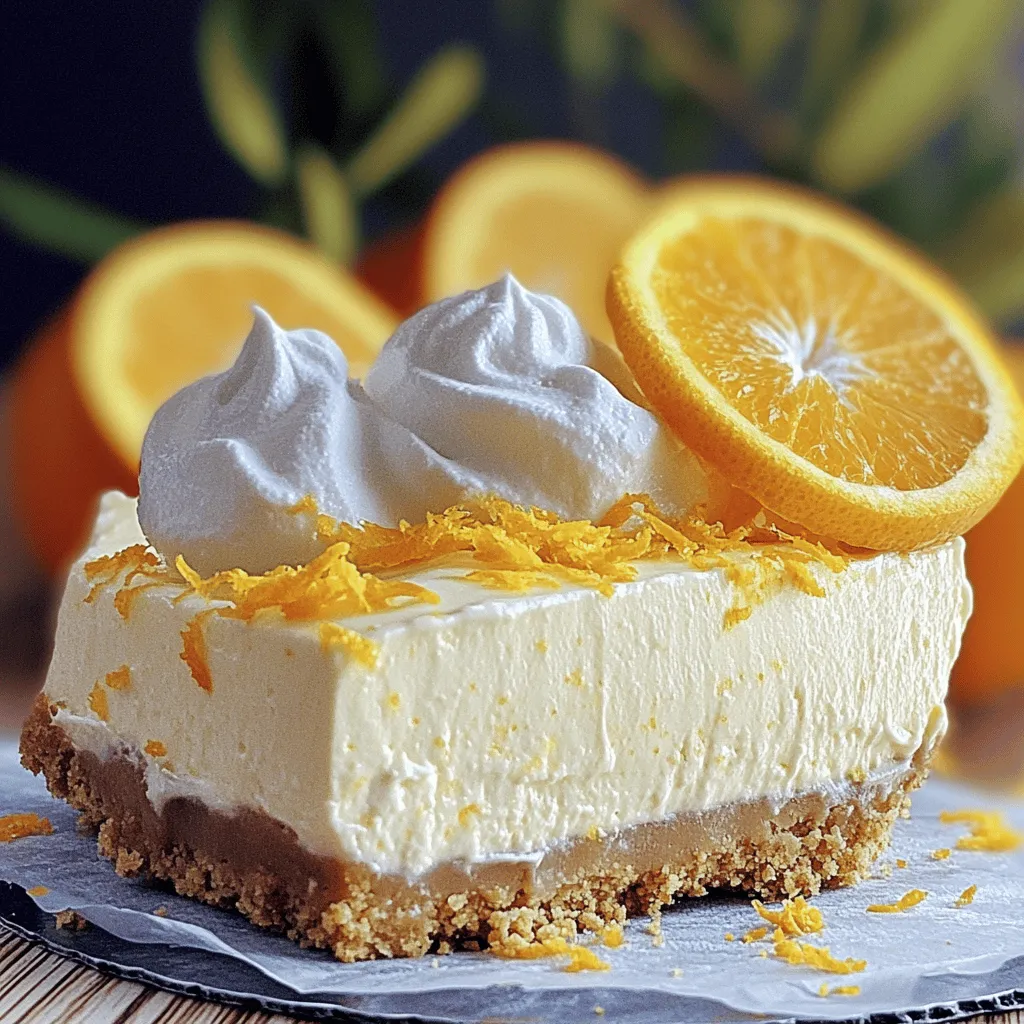 No Bake Orange Creamsicle Cheesecake Frisch und Einfach