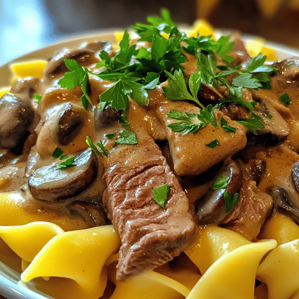 Classic Beef Stroganoff Leckeres Rezept für Genuss