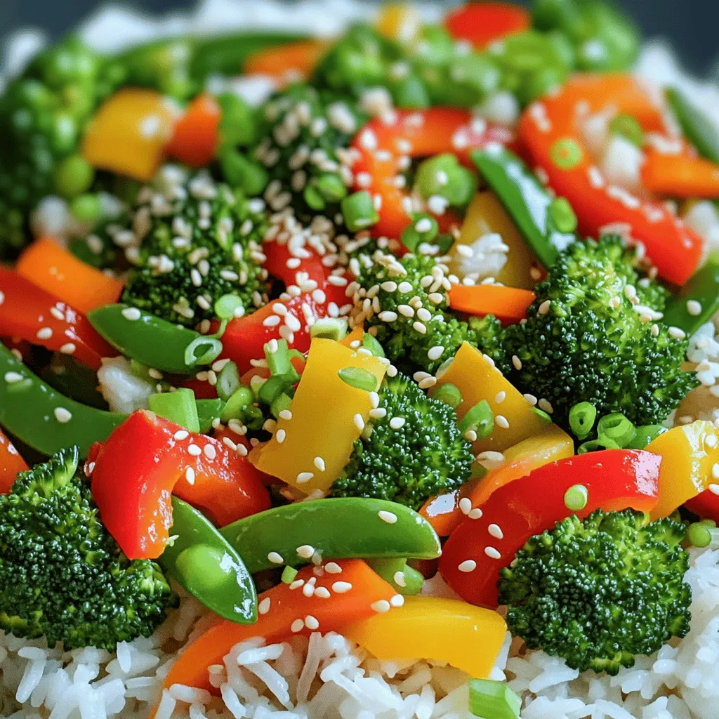 Einfache Veggie Stir-Fry Schnelle und gesunde Mahlzeit