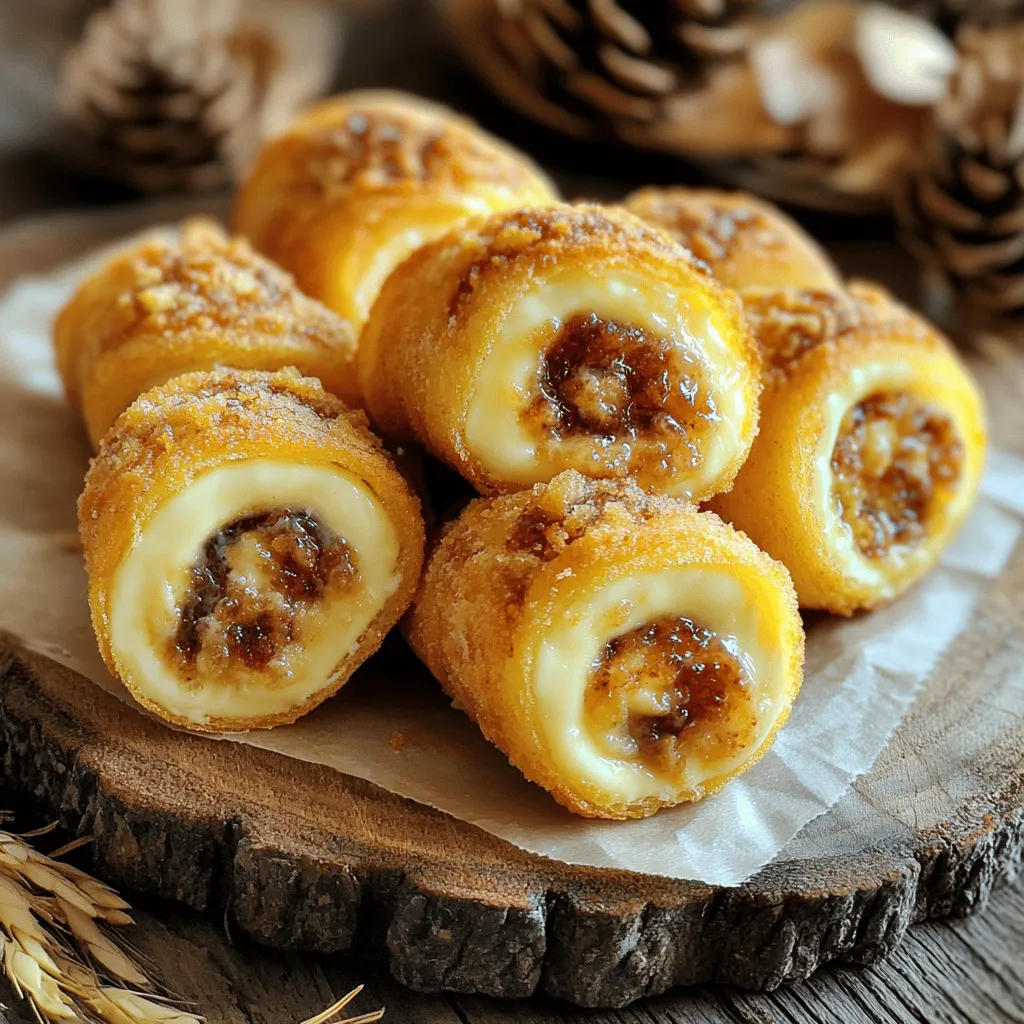Um Cherry Cheesecake Egg Rolls zuzubereiten, brauchst du einige einfache Zutaten. Du benötigst eine Tasse entsteinte Kirschen, Zucker, Vanilleextrakt und Zitronensaft. Du brauchst auch Frischkäse, Puderzucker und Zitronenschale. Die Wrapper sind wichtig, um die Füllung zu halten. Öl ist nötig zum Frittieren. Zimt und Zucker sind optional zum Bestäuben.