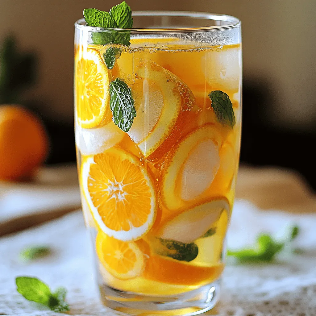 Einfache Orange Zimt Eistee Rezept Erfrischend und Köstlich