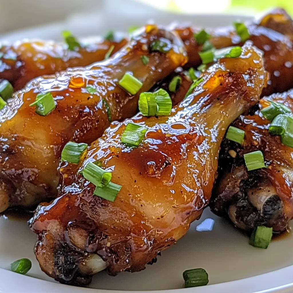 Spicy Honey Garlic Drumsticks Unwiderstehlicher Genuss