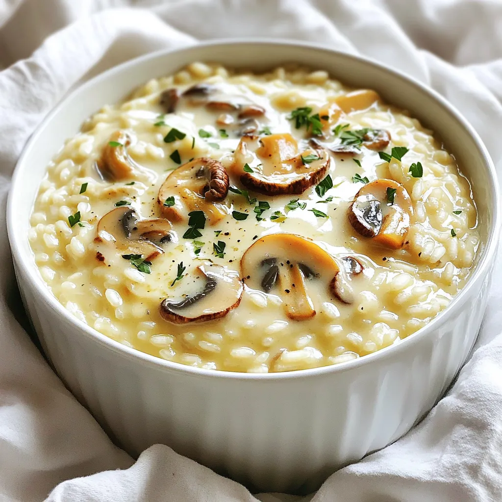 Creamy Mushroom Risotto Einfache und leckere Mahlzeit