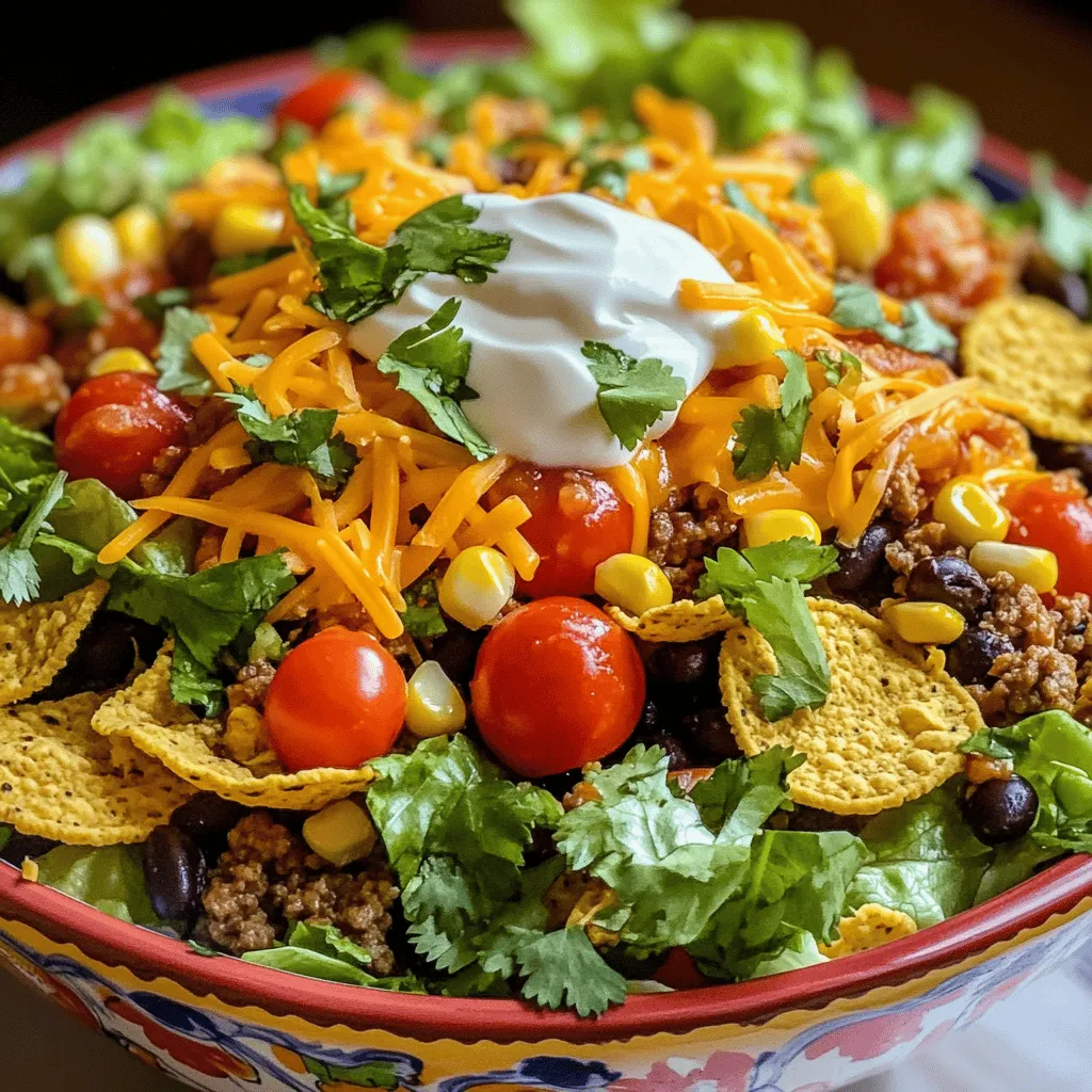 Easy Dorito Taco Salad Einfache Küche für Gäste