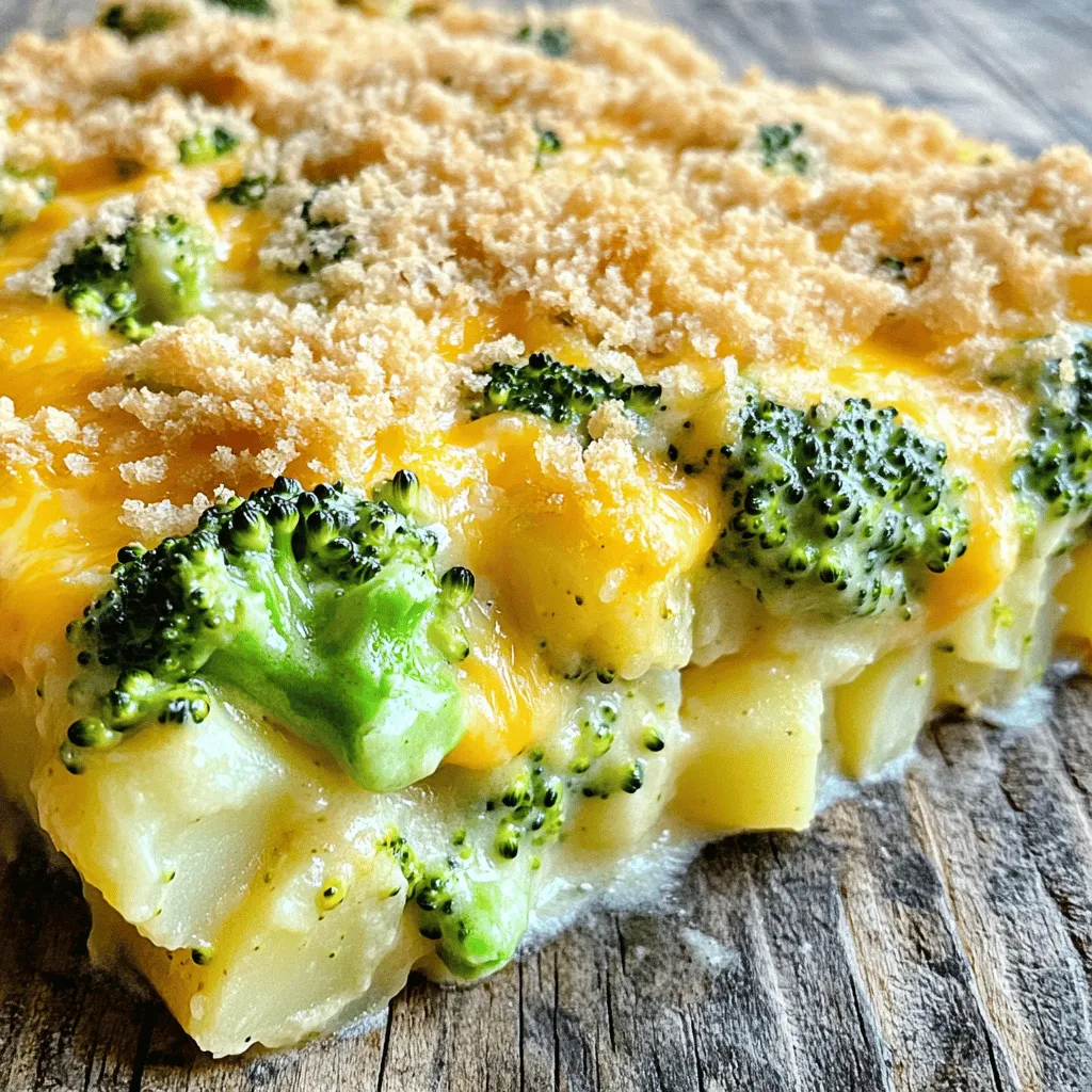 Cheesy Broccoli Potato Casserole Schnelle und leckere Speise