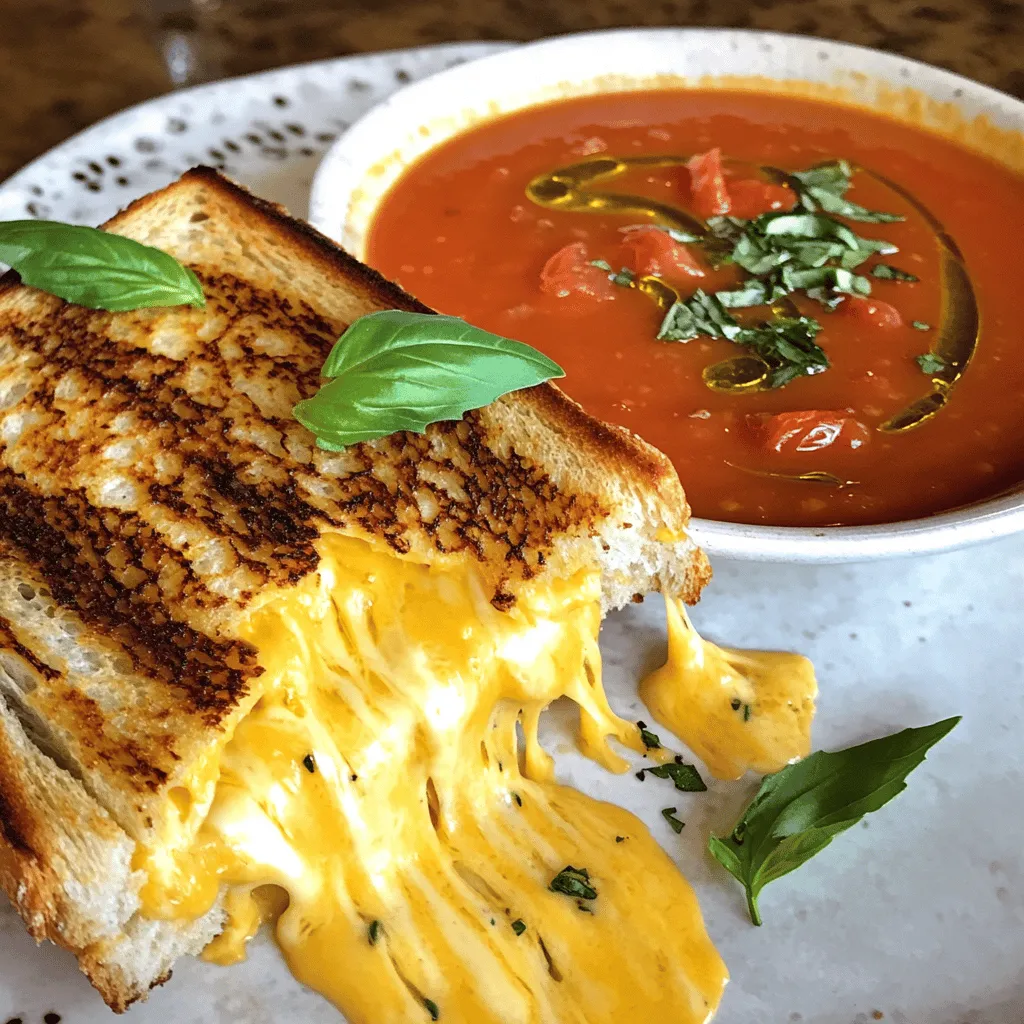 Grilled Cheese with Tomato Soup Einfach und Lecker