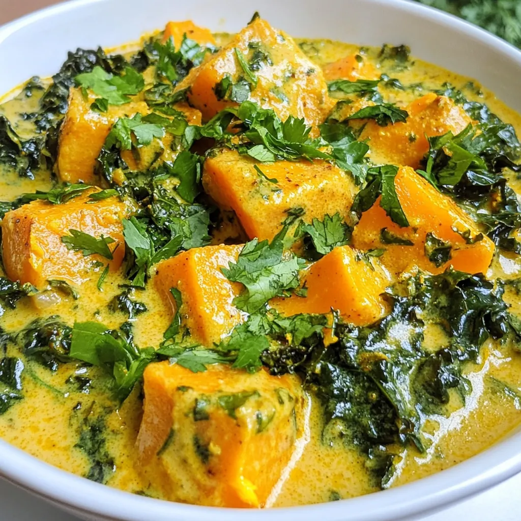 Sweet Potato Kale Curry Kraftvolles und einfaches Gericht
