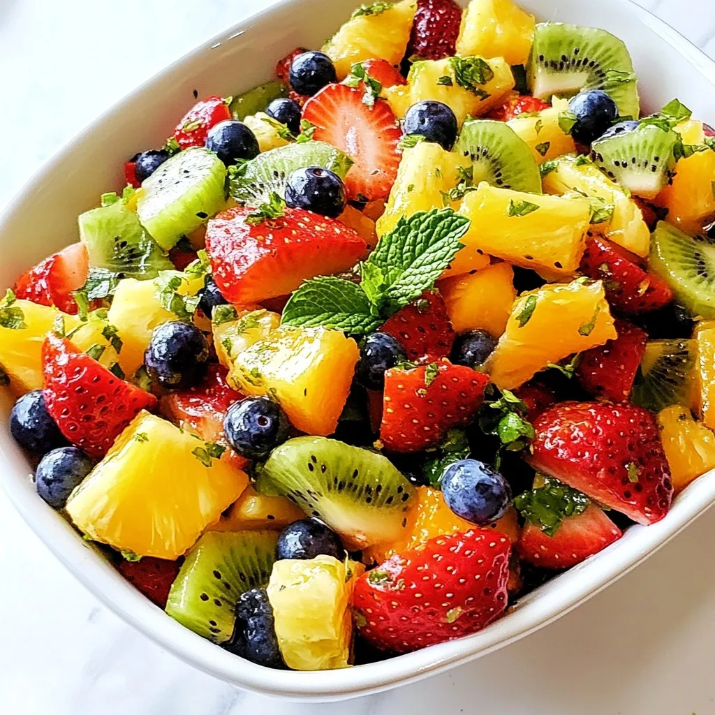 Leckerer Honey Lime Fruit Salad frisch und gesund