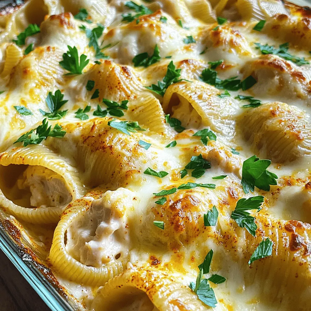 Cajun Chicken Alfredo Stuffed Shells Köstlich Füllen