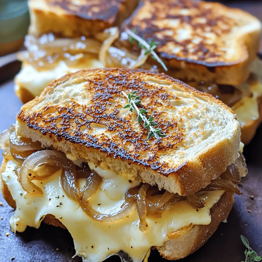Gooey French Onion Grilled Cheese Genuss für jeden Tag