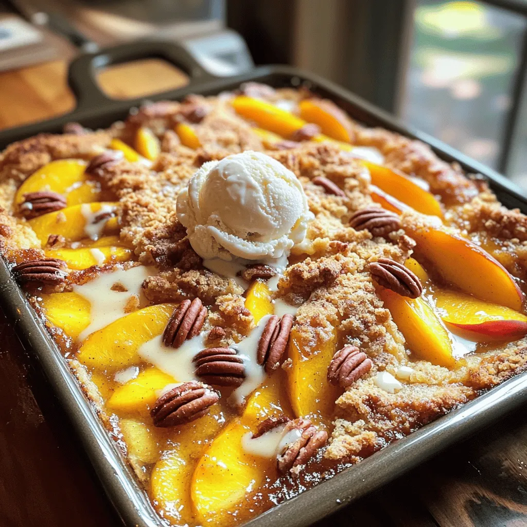 Peach Cobbler Dump Cake Einfaches Rezept und Tipps