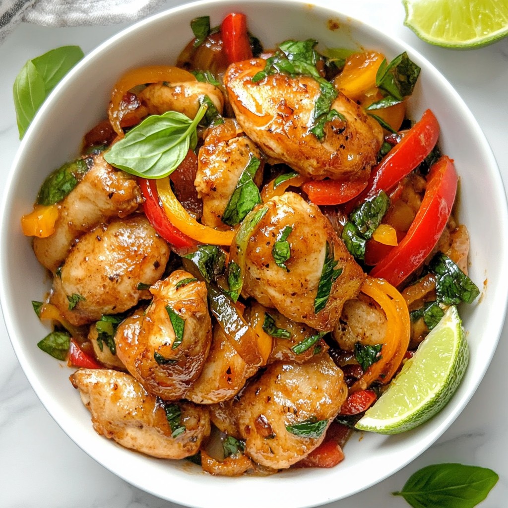 Thai Basil Chicken Stir Fry Einfache und köstliche Wahl