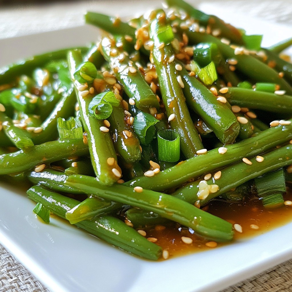 Honey Garlic Green Beans Einfach und Lecker Zubereiten