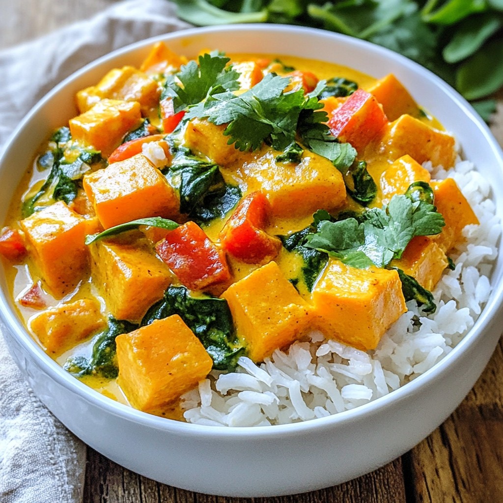 Vegan Sweet Potato Curry Einfache und leckere Mahlzeit