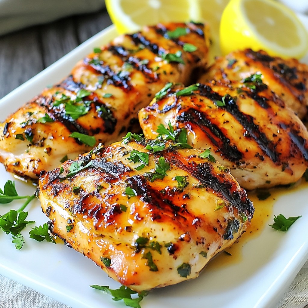 Nutritious Lemon Herb Grilled Chicken Breasts Rezept