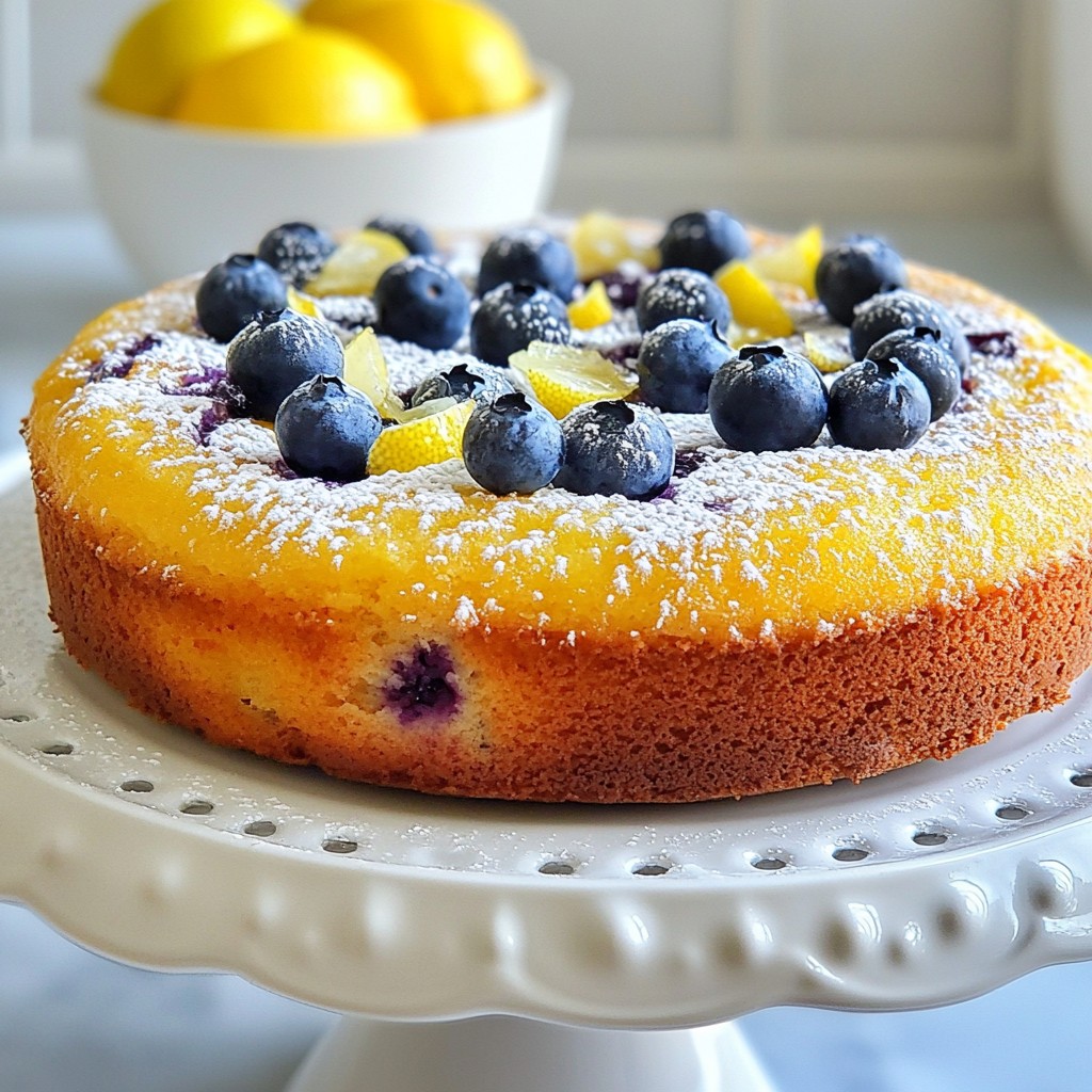 Lemon Blueberry Ricotta Cake Frisch und Saftig Rezept