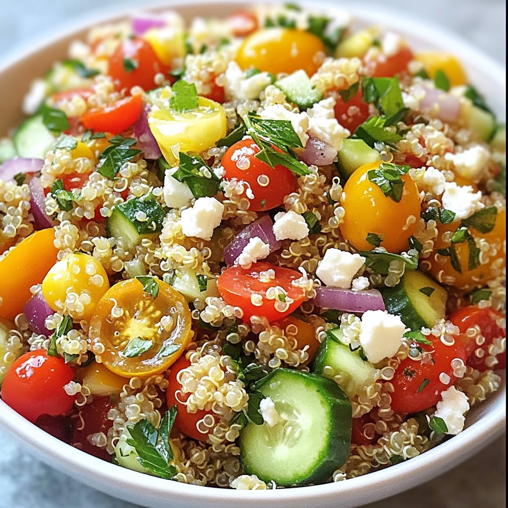 Lemon Herb Quinoa Salad Frisch und Nahrhaft Genießen