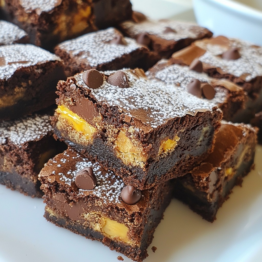 Candy Bar Stuffed Brownies Köstlicher Genuss für Alle
