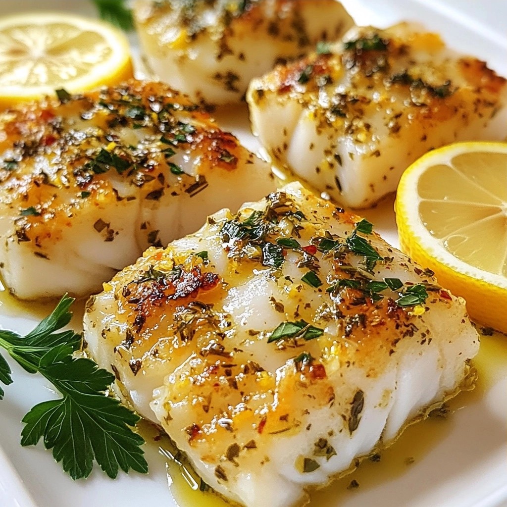 Zesty Healthy Lemon Herb Cod Fillets Leckeres Rezept
