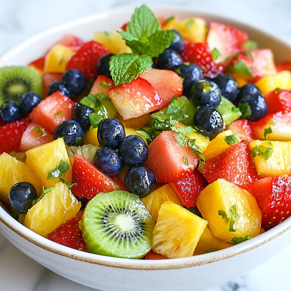 Honey Lime Fruit Salad Frisch und Fruchtig Genießen