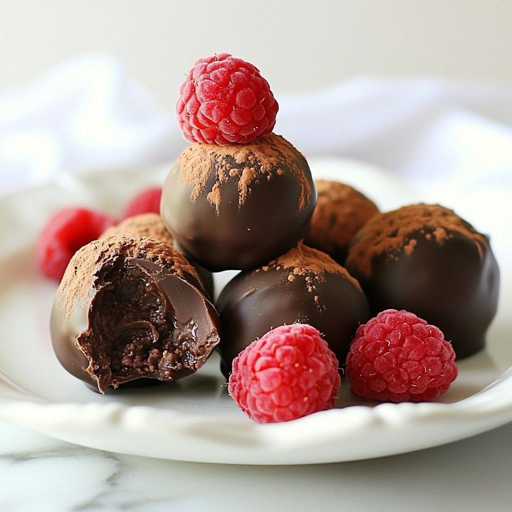 Raspberry Chocolate Cheesecake Truffles Köstlicher Genuss