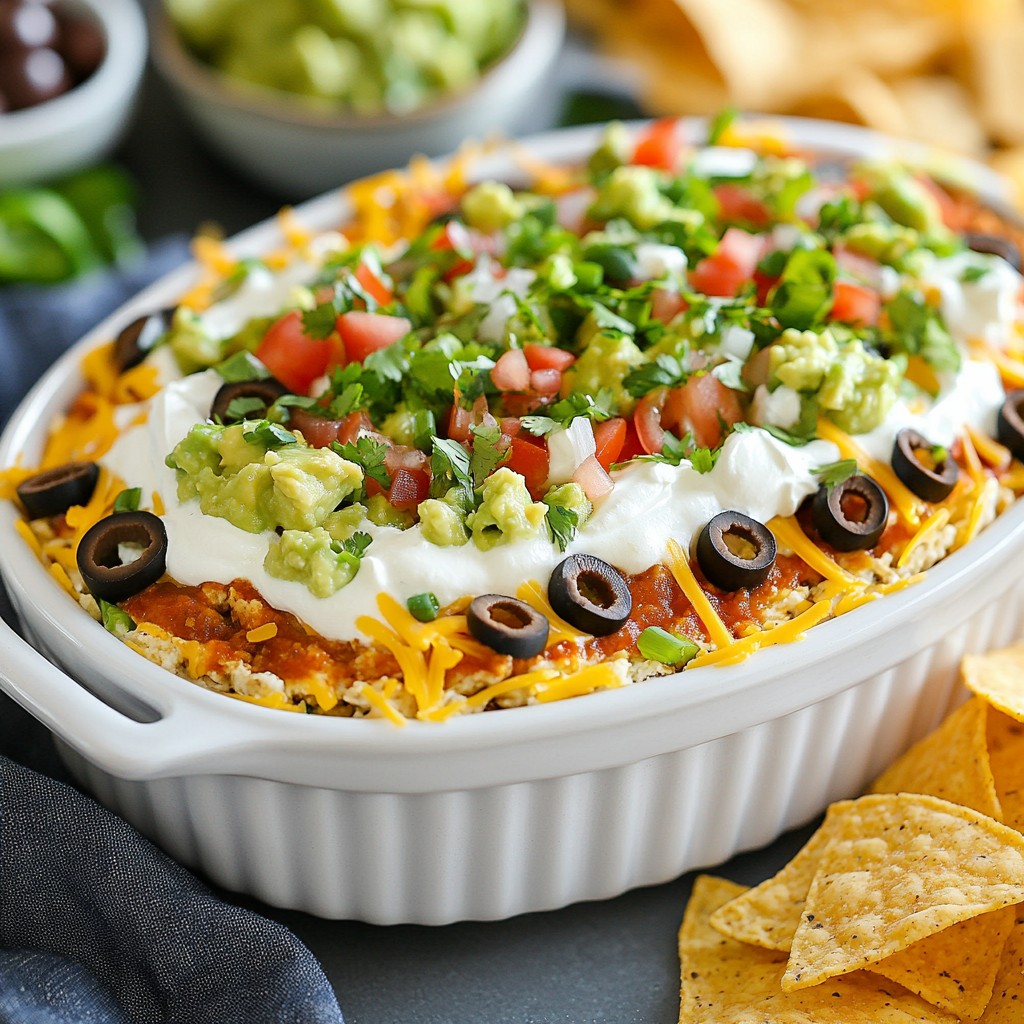 Loaded Fiesta 7 Layer Dip für jeden Anlass genießen