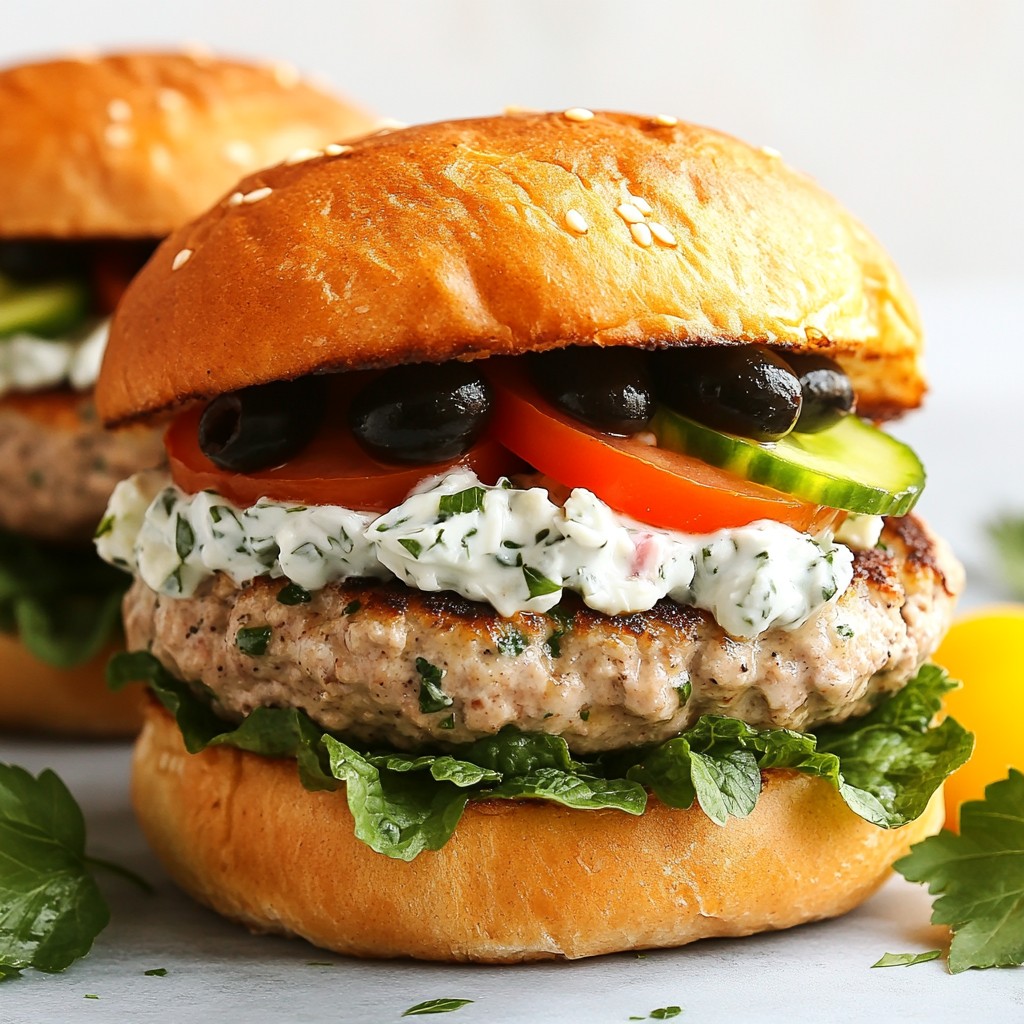 Griechische Feta gefüllte Putenburger simpel zubereiten