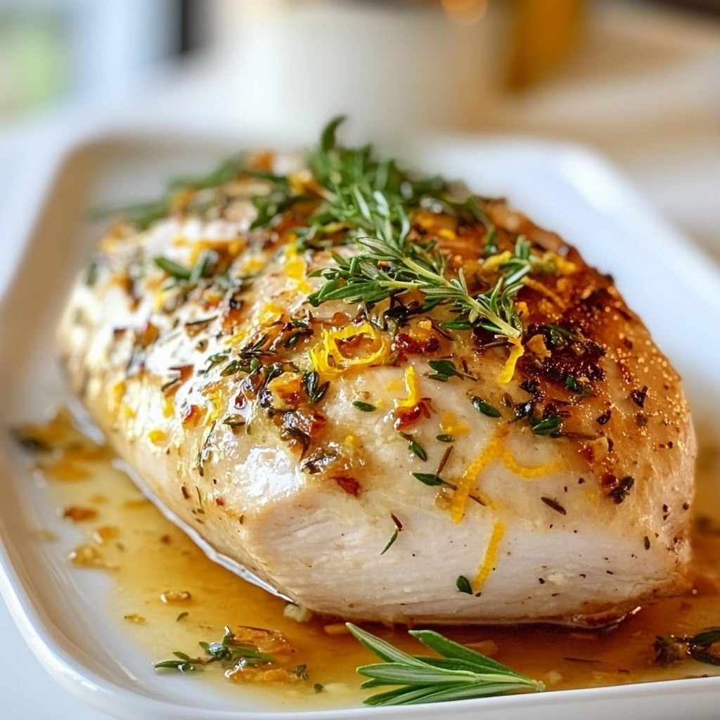 Knoblauch-Kräuter-Röstpute Saftig und Aromatisch