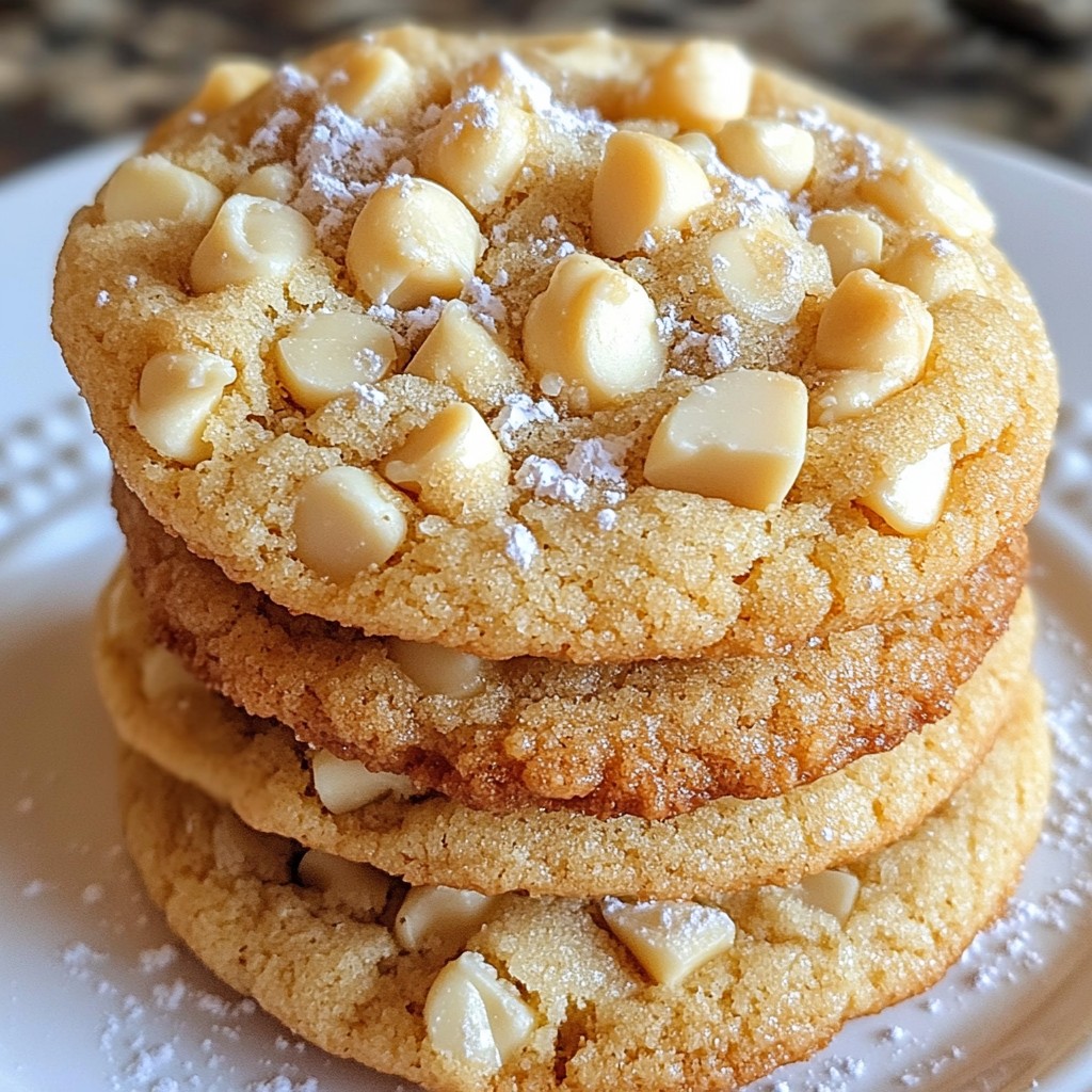 Weiche White Chocolate Macadamia Cookies genießen