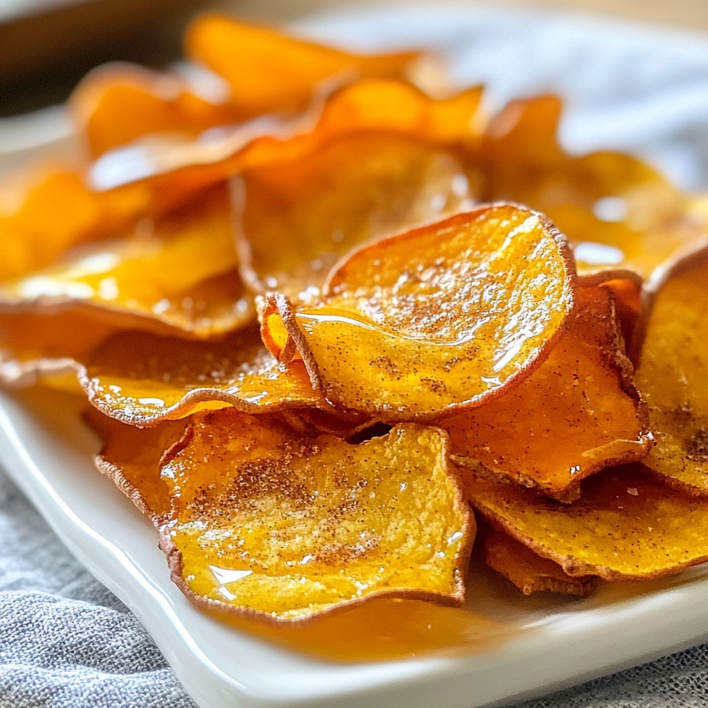 Maple Cinnamon Sweet Potato Chips Knusprige Freude