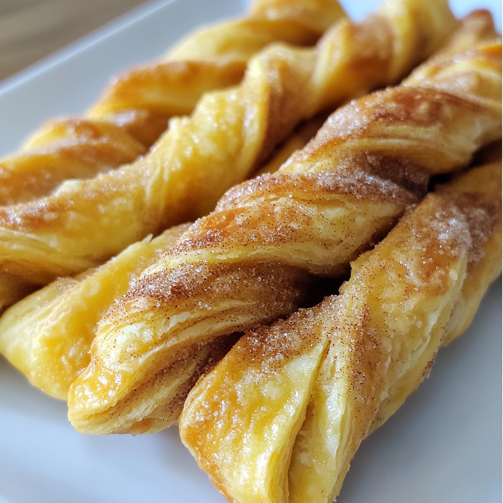 Cinnamon Sugar Puff Pastry Twists Knuspriger Genuss
