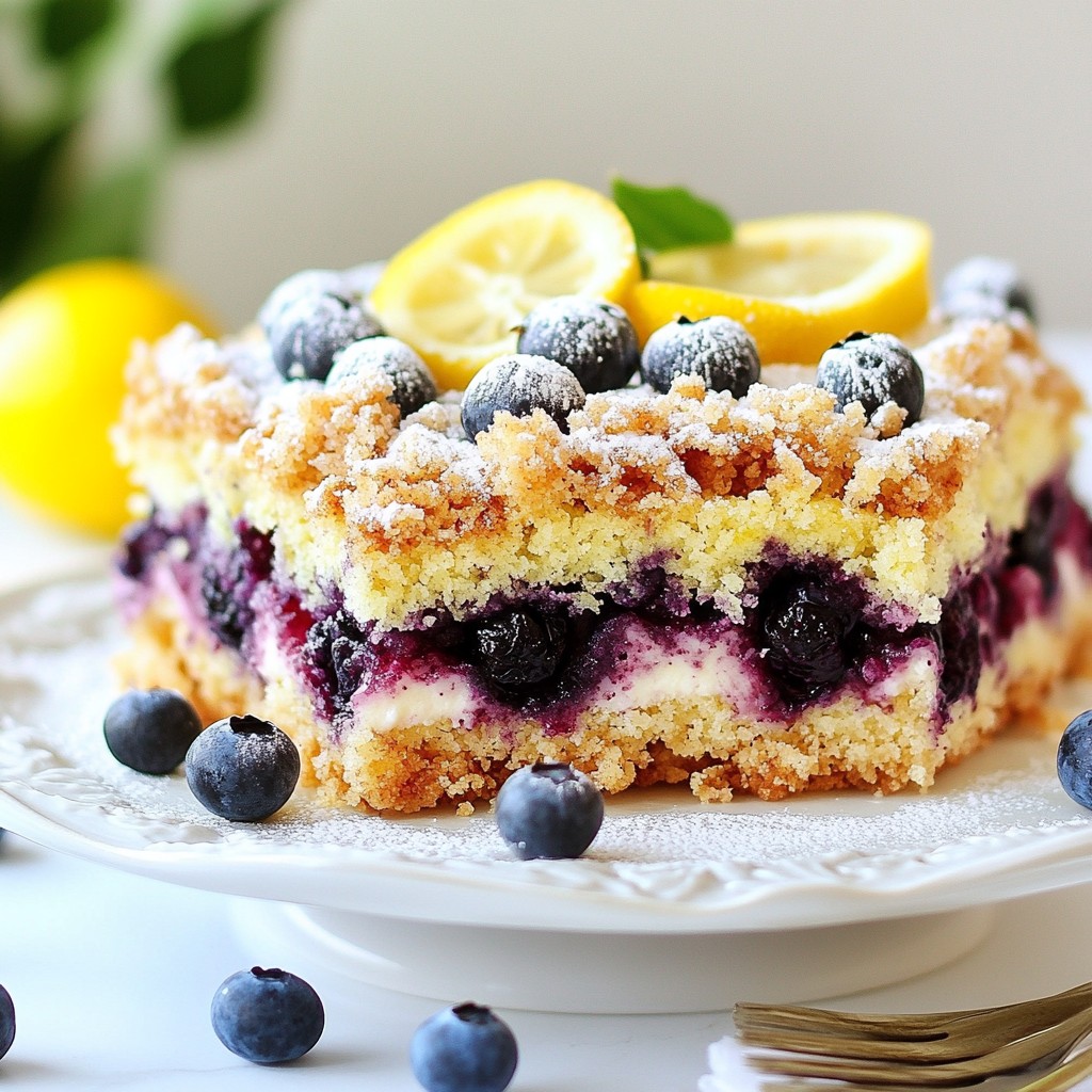 Lemon Blueberry Crumb Cake Einfach und Köstlich Rezept