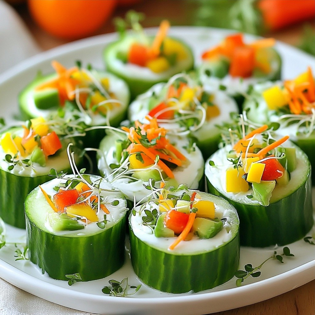 Crunchy Healthy Cucumber Avocado Wraps Schnell und Lecker
